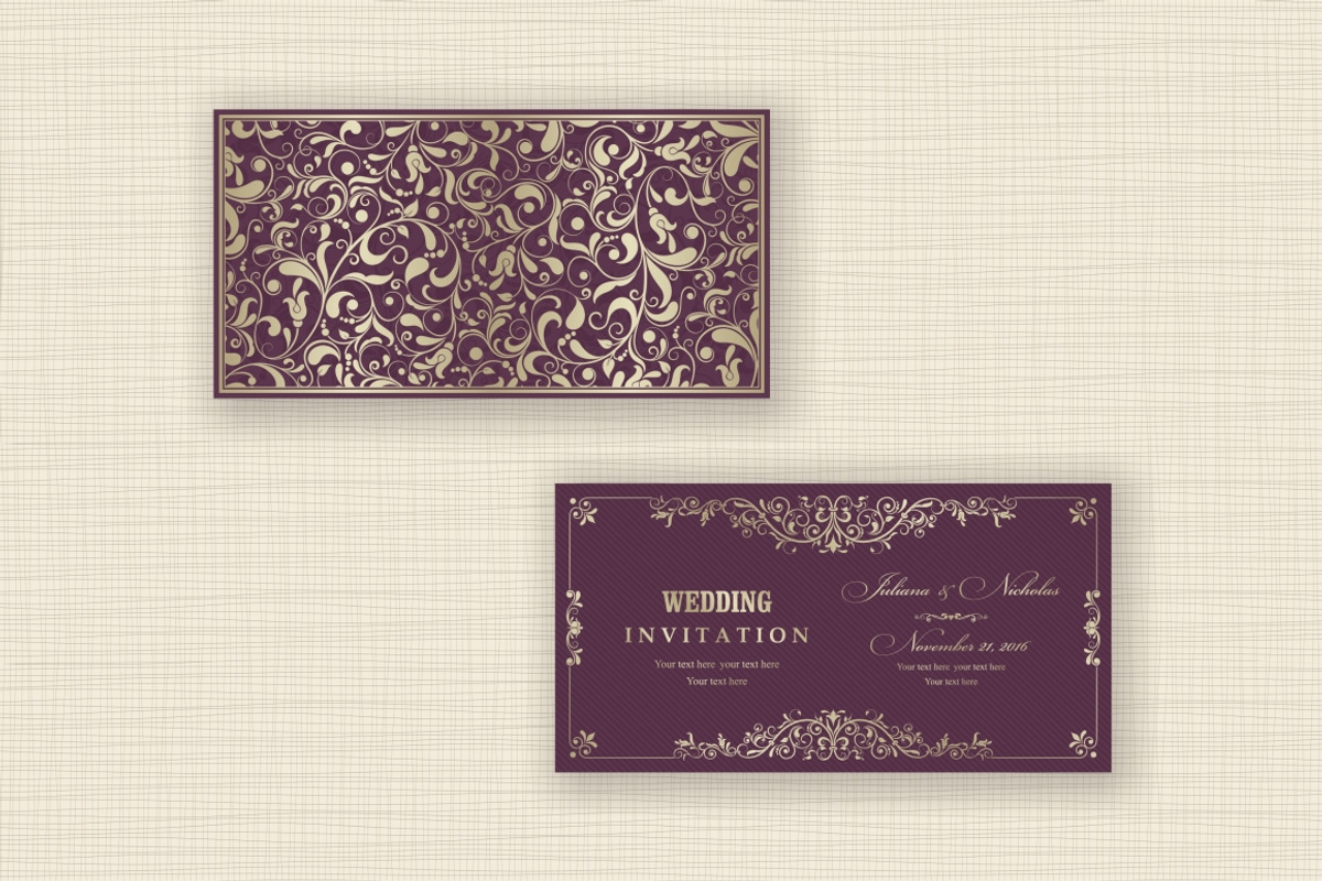 Wedding Invitation set, an Invitation Template by NataLito (Photo 2 of 6)