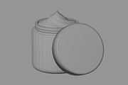 Cream jar High quality 3d model, an Object 3D Model by fahad121 (Thumbnail 4 of 7)