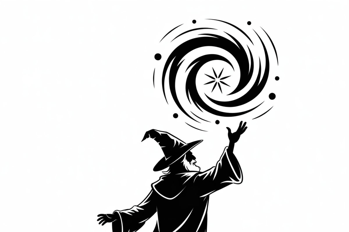 silhouette a mysterious wizard, an Illustration by Amazin_art (Photo 9 of 19)