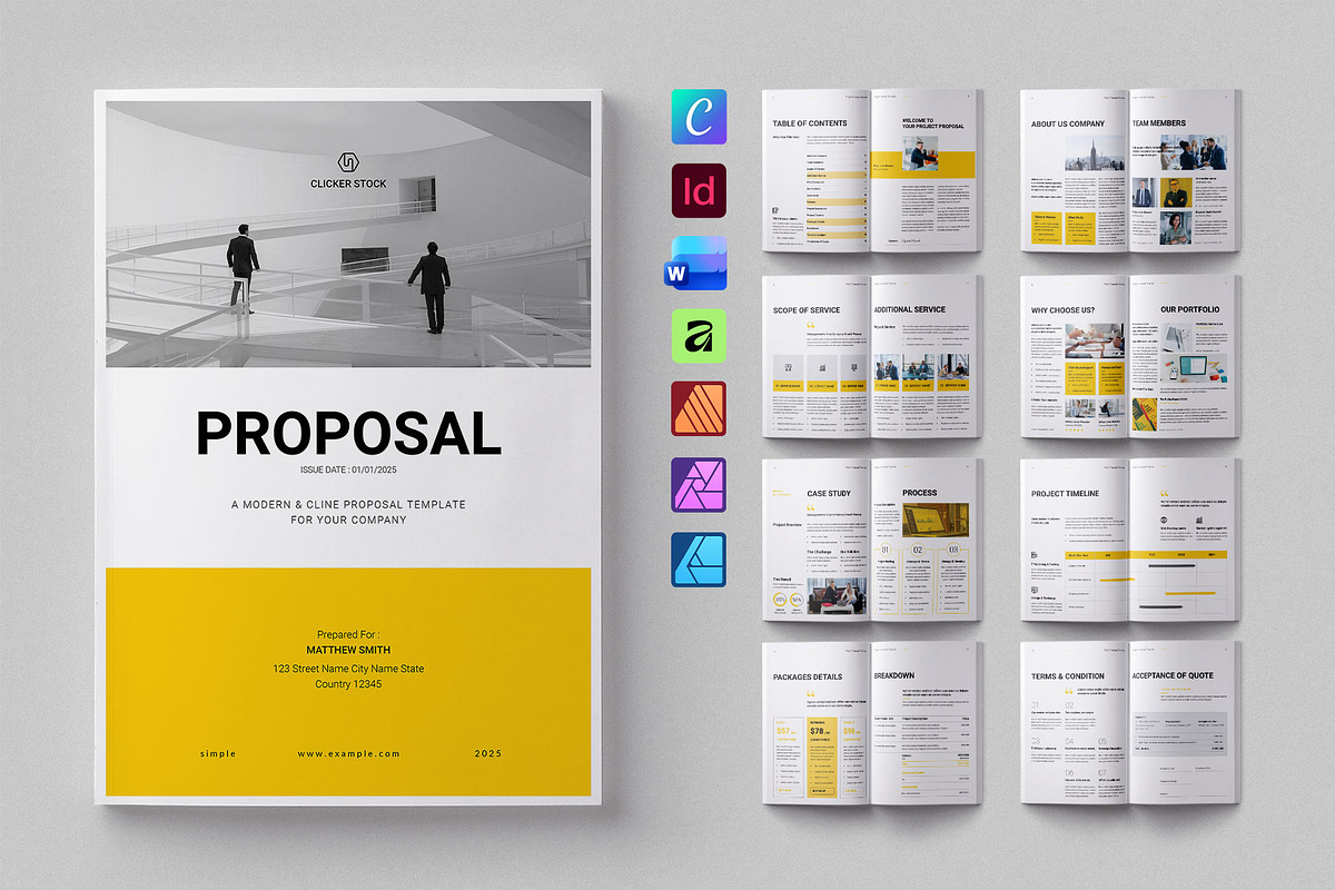 Proposal Bundle 4 in 1, a Brochure Template by ElvinPrint (Photo 20 of 37)