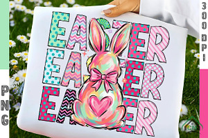 Happy Easter Png, Preppy Bunny Png, an Illustration by Craft Nest