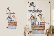 Watercolor Cute Animals & Transport, an Animal Illustration by the_myro (Thumbnail 10 of 11)