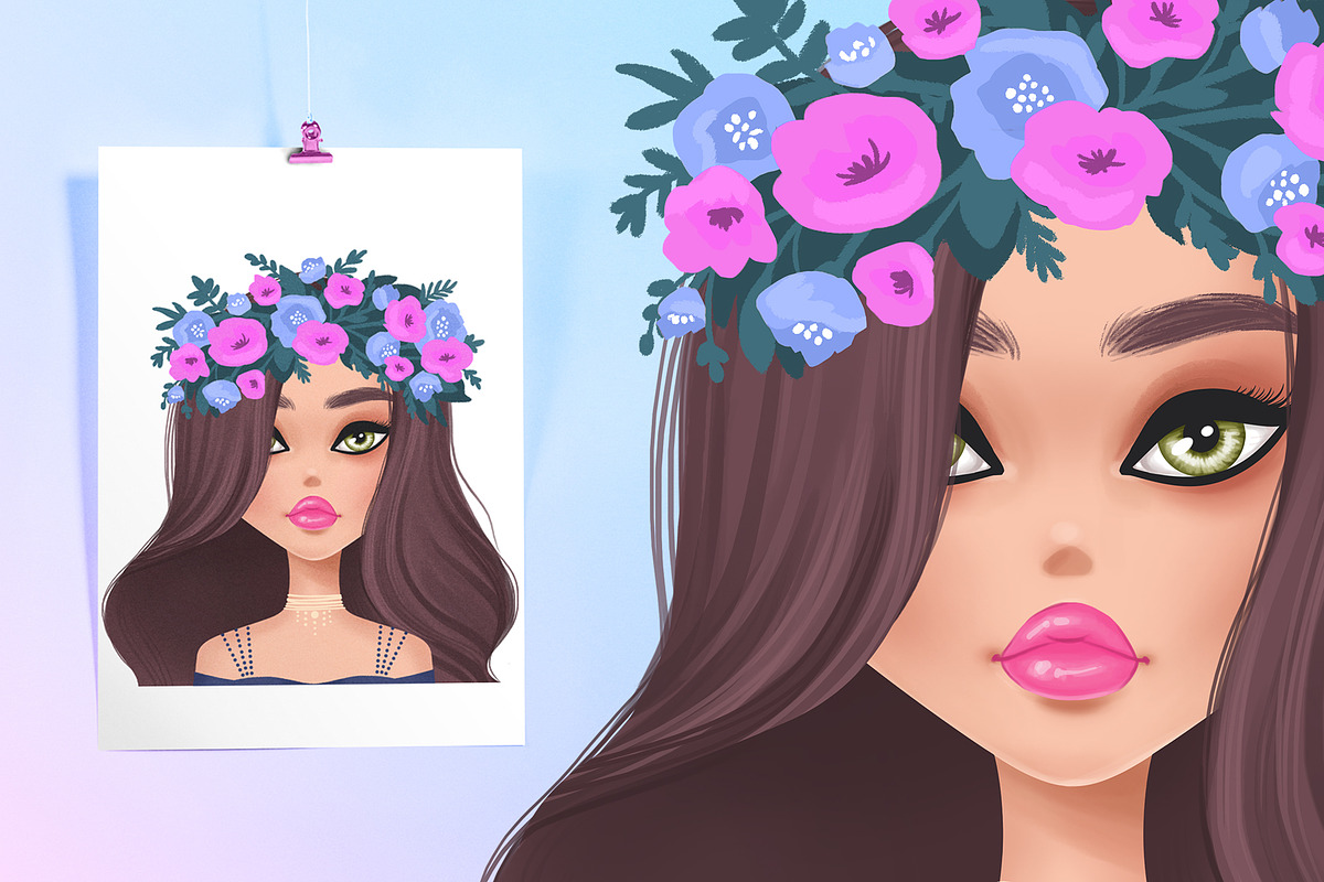 Girls portrait creator., a Person Illustration by Yana Lesiuk (Photo 6 of 11)