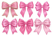 Pink Textured Bows Mega Bundle, a Decorative Illustration by Stellalunarts (Thumbnail 2 of 7)