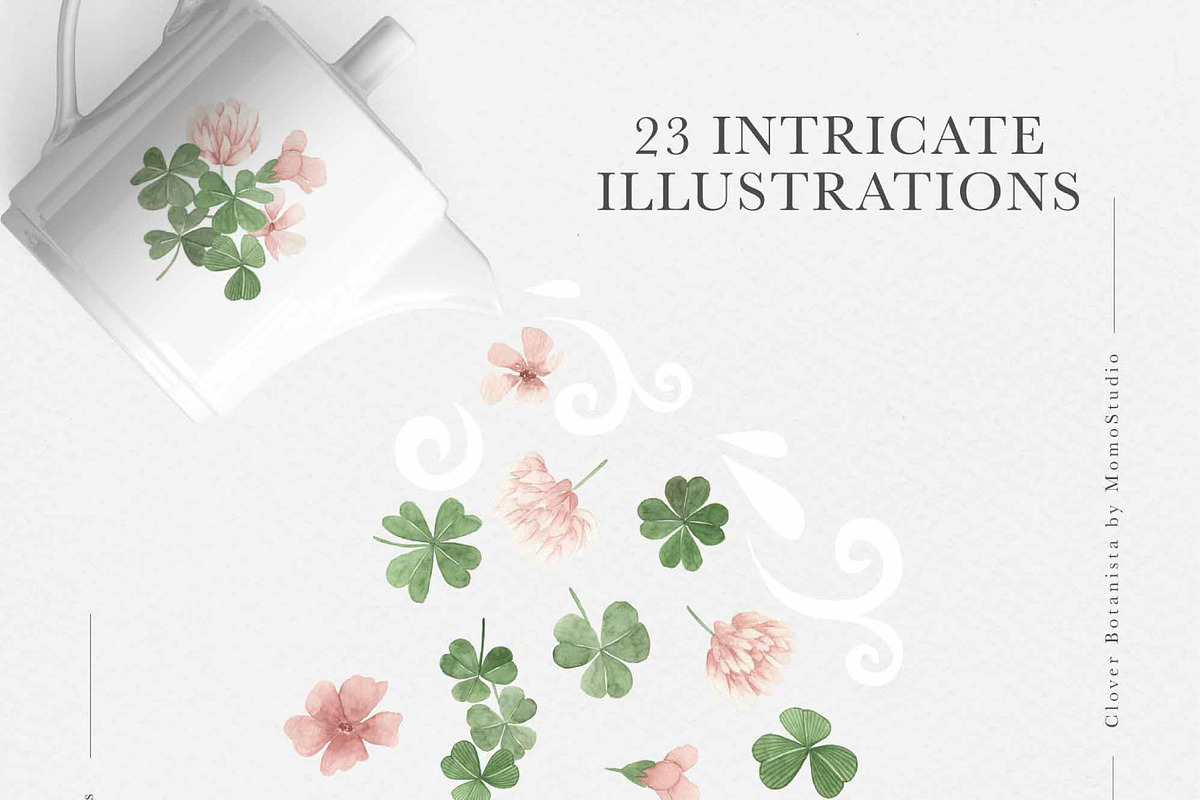 Clover Botanista - Leaves & Florals, an Illustration by Momo Studio (Photo 3 of 12)