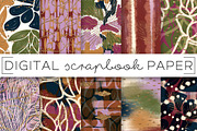 Jewel Toned Abstract Paper Set, a Pattern Graphic by TWG Designs (Thumbnail 1 of 3)