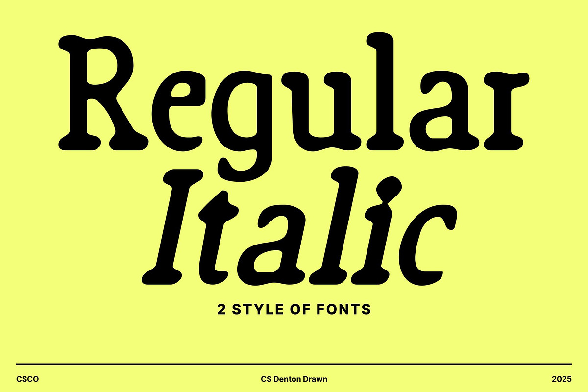 CS Denton Drawn, a Serif Font by Craft Supply Co. (Photo 2 of 8)