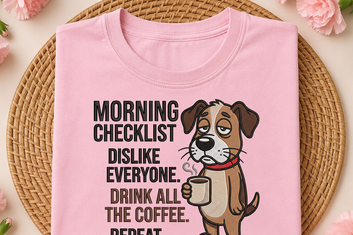 Funny Coffee Dog Morning PNG, an Object Illustration by DreamCafeArt (Photo 2 of 6)