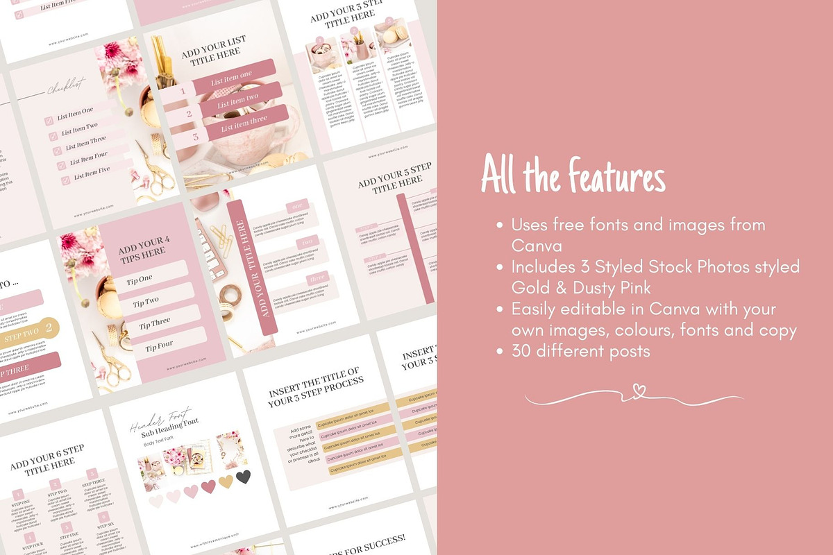 Instagram Lists & Tips Canva Template