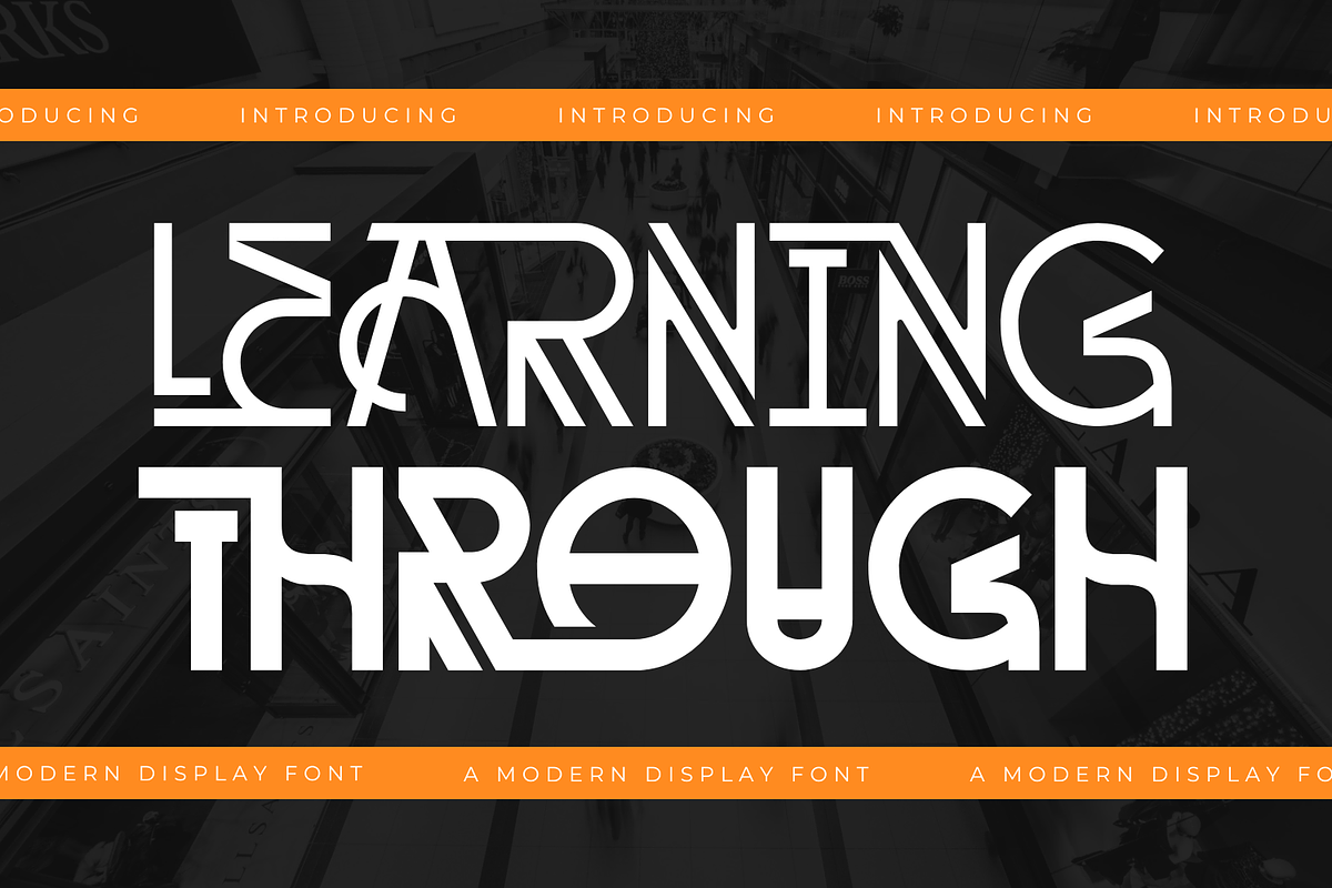 Learning Through - Art Deco Font, a Sans Serif Font by 177Studio (Photo 1 of 8)