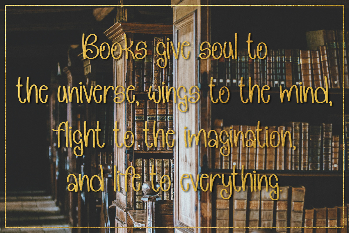 The Secret Bookcase - Hand-lettered, a Sans Serif Font by Endless Time Graphics (Photo 5 of 8)
