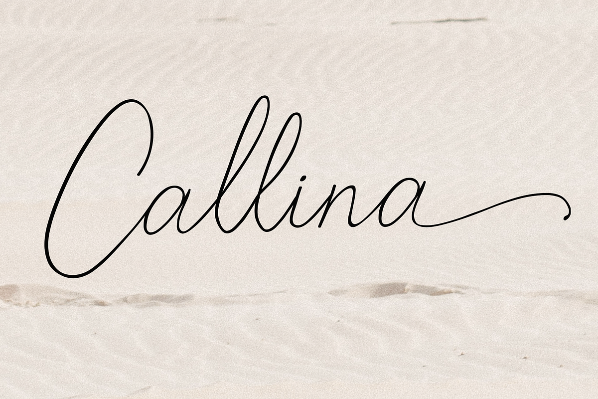 Callina Handwriting Font