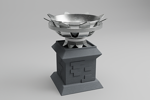 3D Royal Fire Bowl, a Furniture 3D Model by Dudukbersama