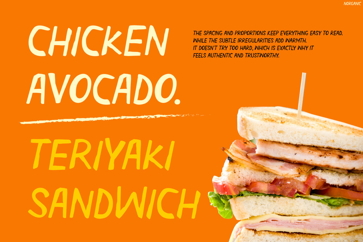 Norganic, a Script Font by Pinisi ART (Photo 8 of 10)
