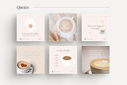 Canva Coffee Shop templates, a Social Media Template by LiliesandBerries (Thumbnail 8 of 23)