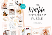 Marble Instagram Puzzle Template, a Social Media Template by My Social Boutique (Thumbnail 1 of 10)