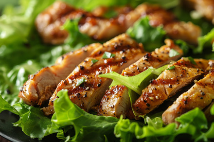 Juicy tender chicken slices with cri, a Photo by Iftikhar Alam