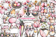 Easter Spring Hand Drawn Clipart PNG, an Illustration by Canvas Craft (Thumbnail 1 of 7)