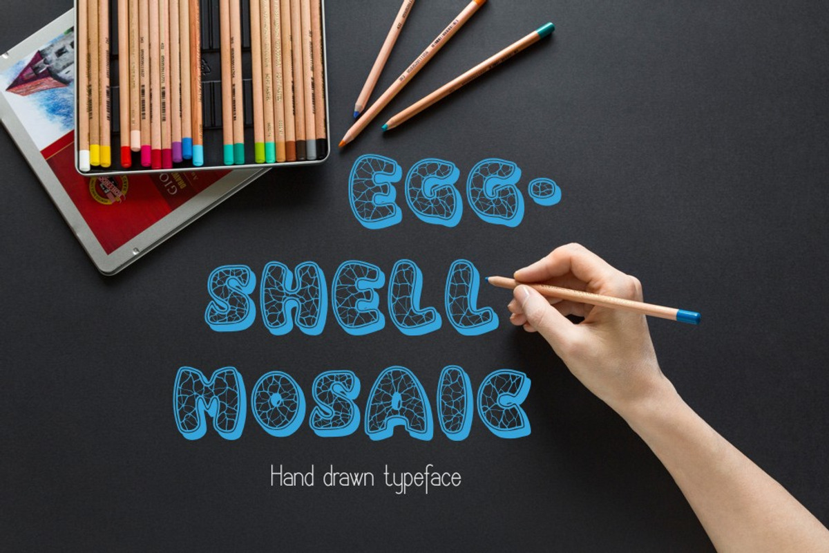 Eggshell Mosaic Font