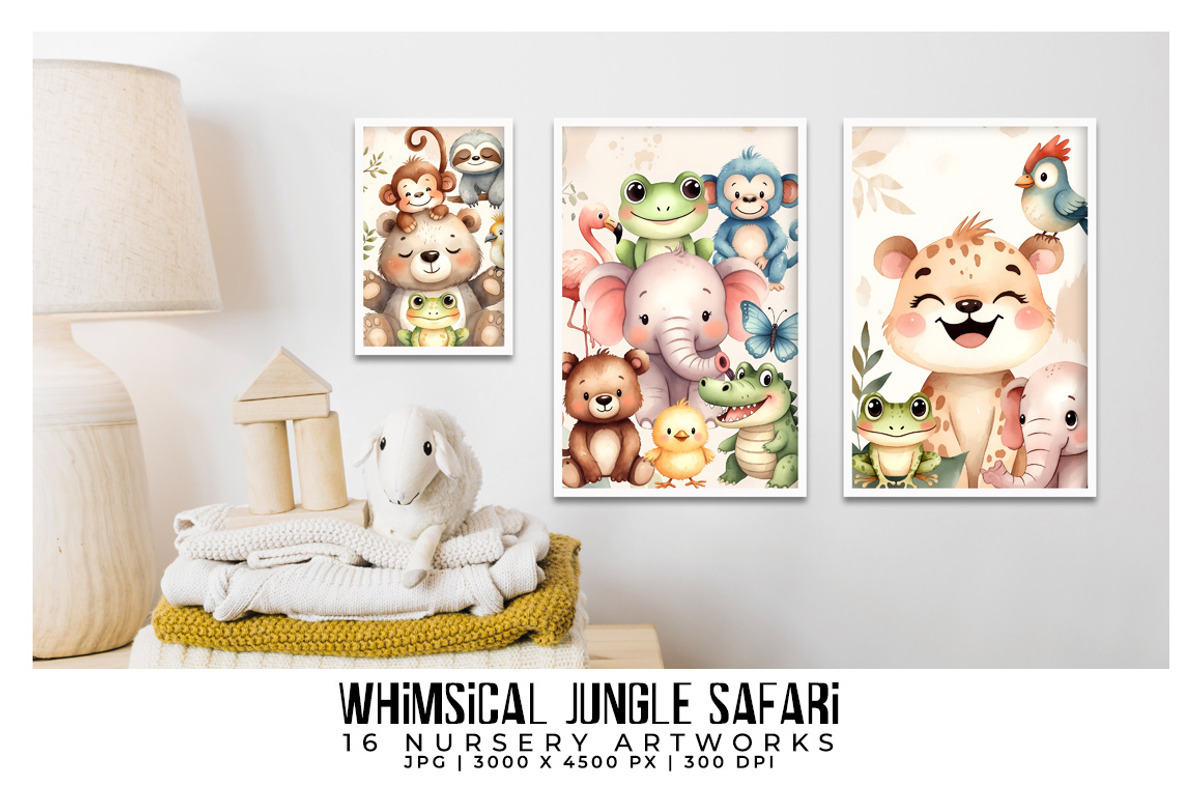 Whimisical Jungle Safari, a Decorative Illustration by Digital Art Creations (Photo 6 of 7)