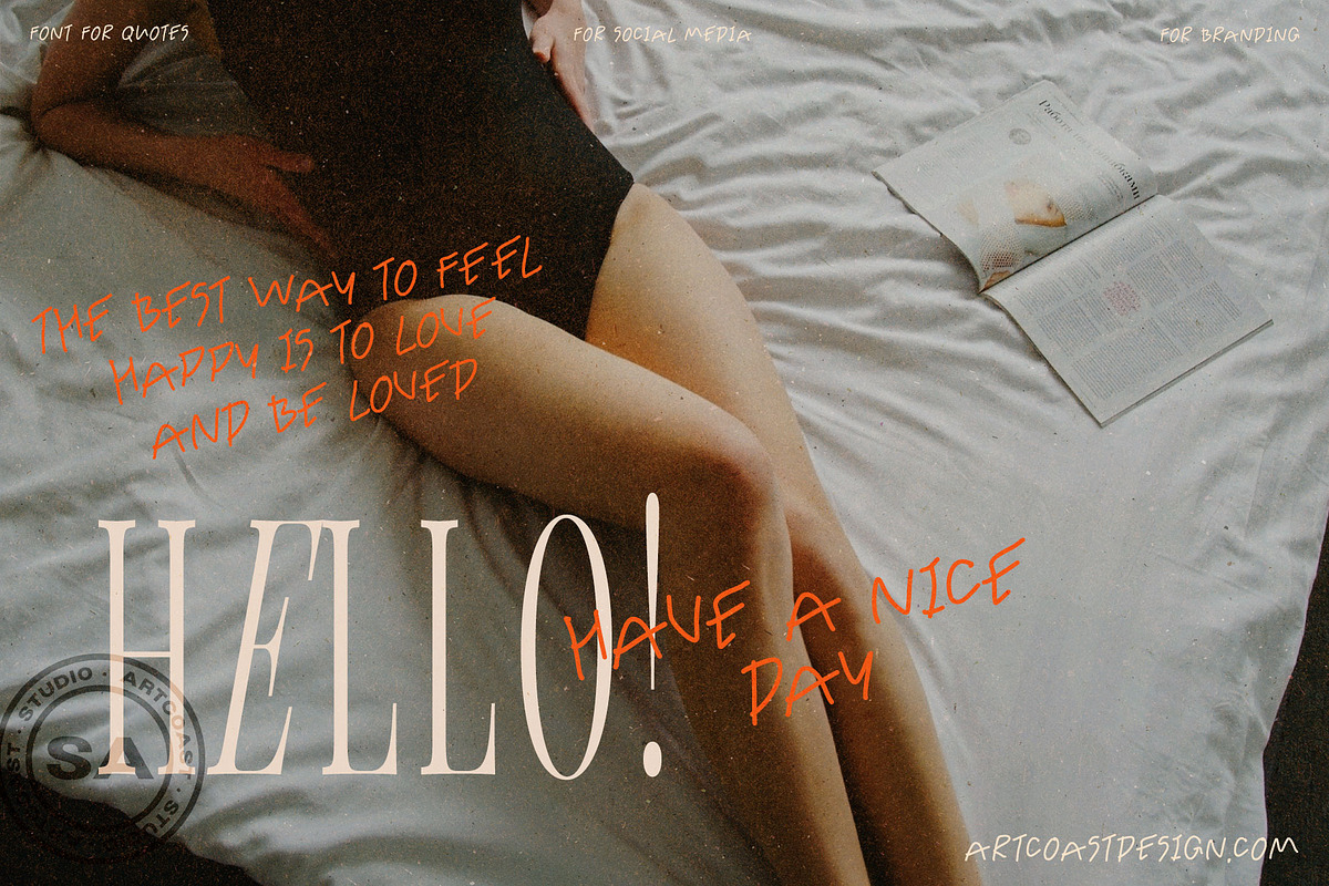 SA Jackson Handwritten Font, a Handwritten Font by Artcoast Fonts (Photo 5 of 8)