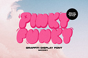 Pinky Funky - Bubble Graffiti Font, a Handwritten Font by Imoodev (Thumbnail 1 of 6)