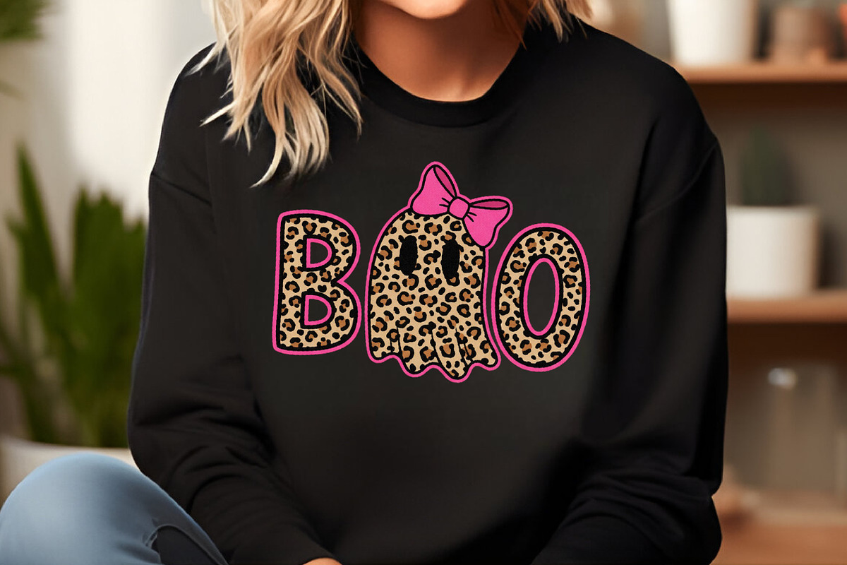Leopard Ghost Boo Coquette Bow PNG, an Illustration by Craft Nest (Photo 4 of 6)