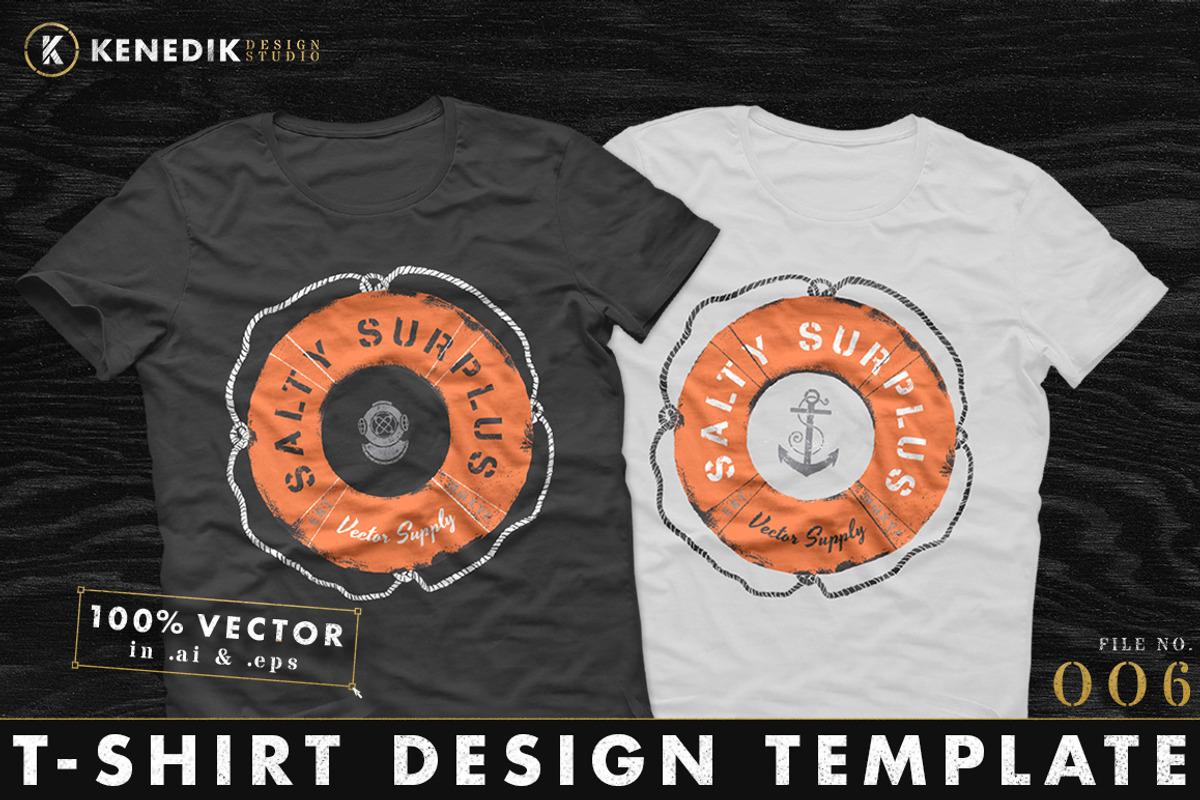 T-Shirt Design Template 006, an Object Graphic by KENEDIK DESIGN STUDIO (Photo 1 of 3)