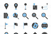 50 Maps & Navigation Blue & Black, an Icon by IconBunny (Thumbnail 2 of 2)