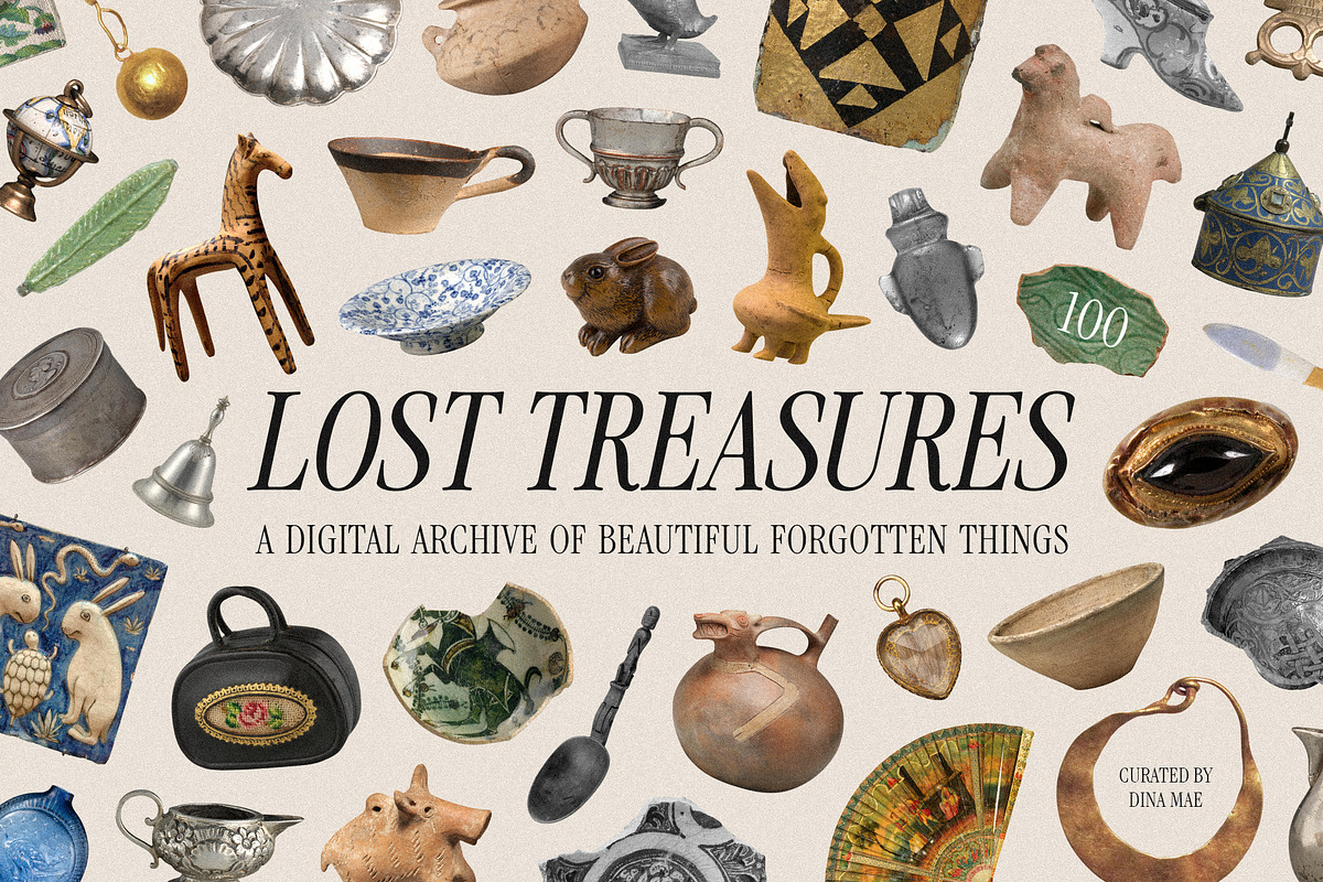 Lost Treasures: Vintage Objects PNGs, an Object Graphic by Dina Mae (Photo 1 of 10)