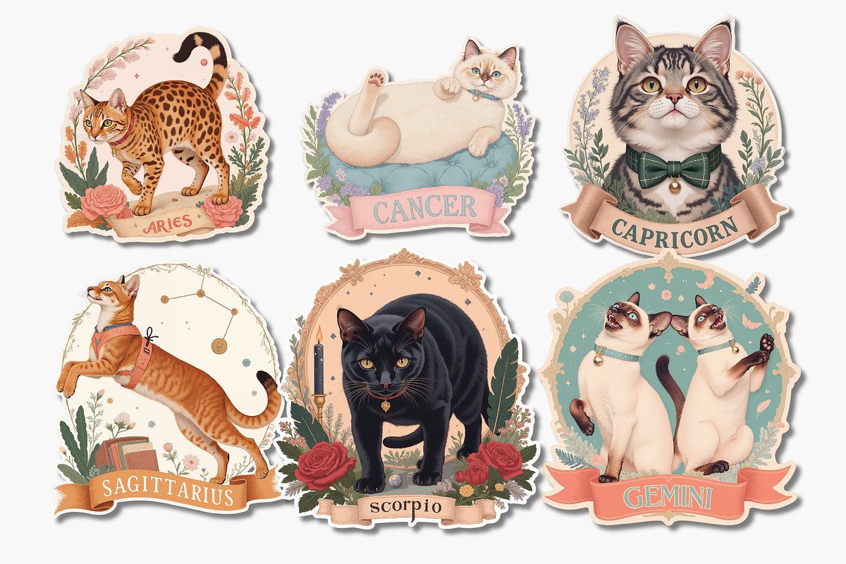 Fur & Fate Zodiac Pet Clipart 100+, an Object Graphic by Jakayla Digital Co (Photo 17 of 21)