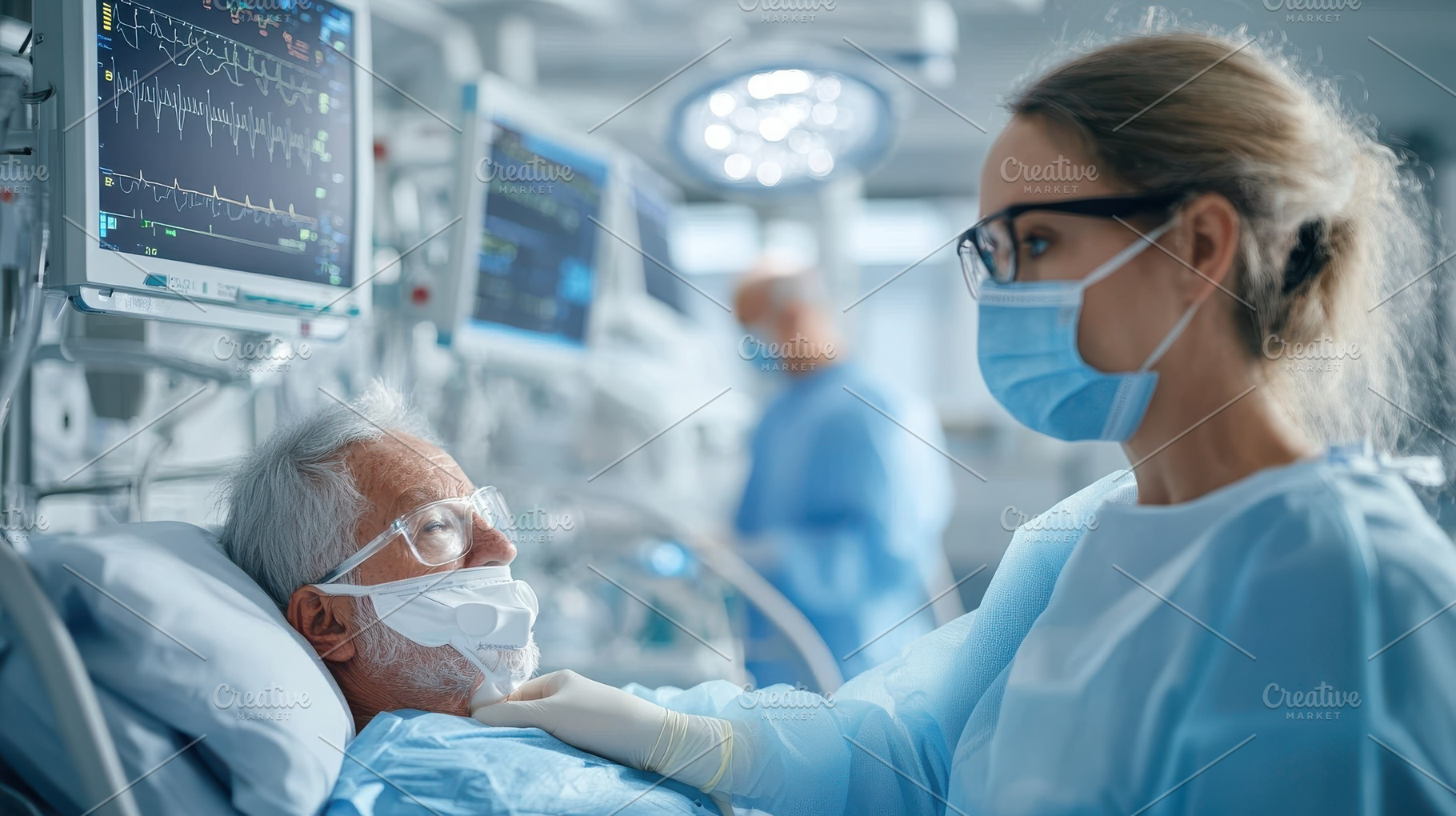 Senior patient cared for by a health, a Health & Medical Photo by Pixeness Studio