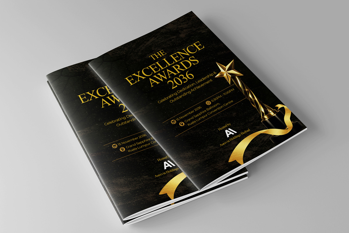 Corporate Awards Program Book, a Brochure Template by Oshin Design (Photo 6 of 7)
