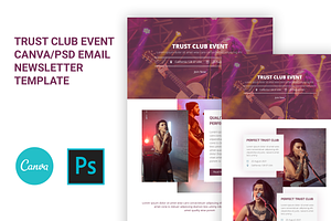 TrustClub Canva/PSD Event Newsletter