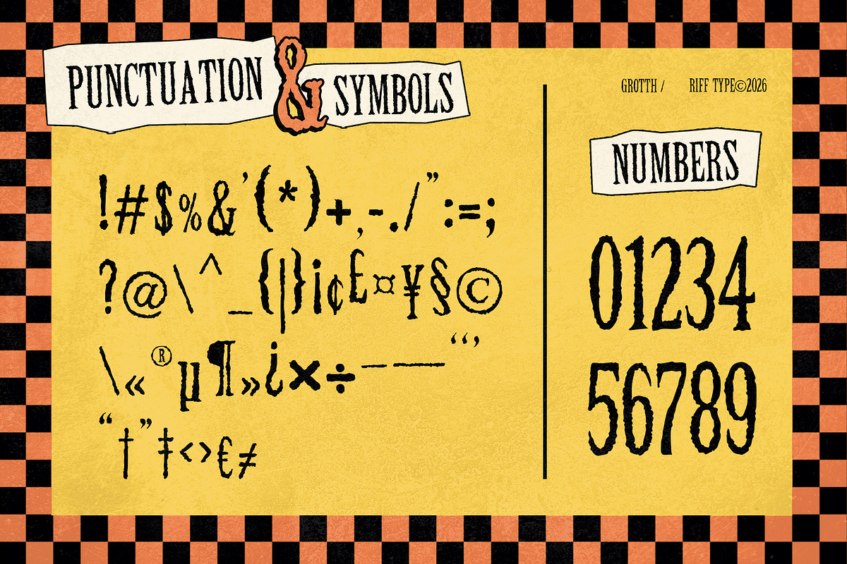 Grotth - Skankin' Distressed Serif, a Serif Font by riff.type (Photo 7 of 10)