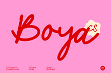 CS Boya – Monoline Script Font