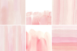 Watercolor Backgrounds - Blush