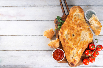 Shotis puri, handmade bread lavash, a Food & Drink Photo by Rimma