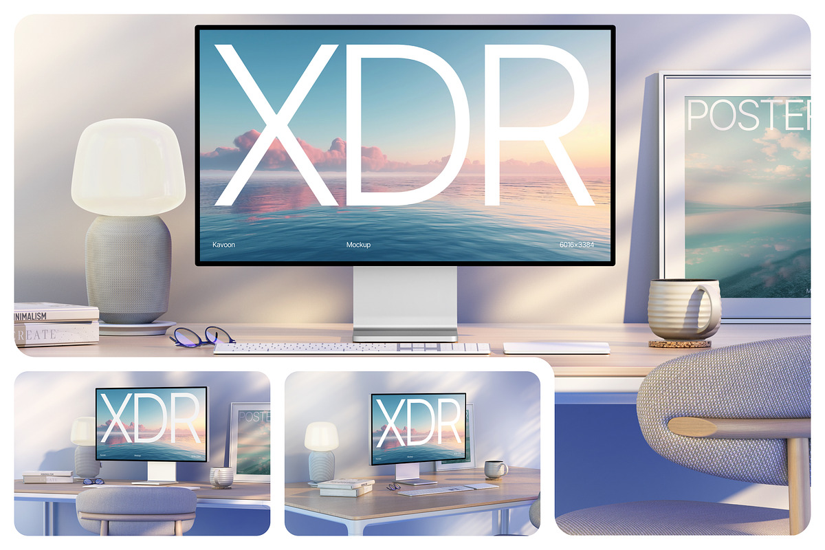 Apple XDR Monitor Mockup, a Mac Mockup by kavoon (Photo 1 of 4)