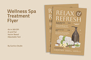 Wellness Spa Treatment Flyer, a Flyer Template by Gumico Studio. (Thumbnail 1 of 3)