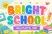 Bright School – Playful Font, a Sans Serif Font by Limited.studio (Thumbnail 1 of 5)