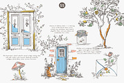vintage illustration cottagecore set, a Decorative Illustration by Patishop Art (Thumbnail 8 of 10)