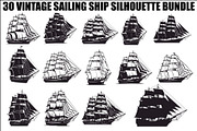 Vintage Sailing Ship SVG Bundle, an Illustration by Designs_River (Thumbnail 31 of 31)