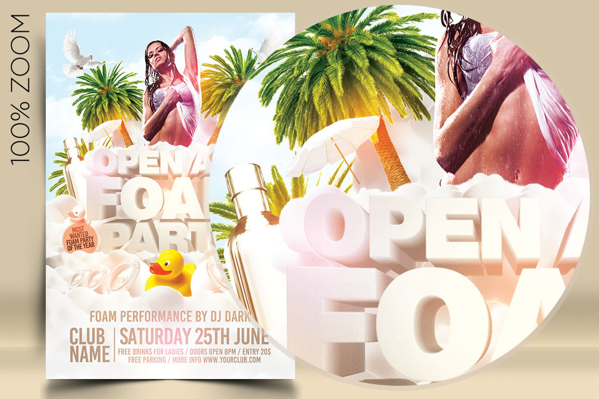 Open Air Foam Party, a Flyer Template by darkmonarch (Photo 2 of 4)