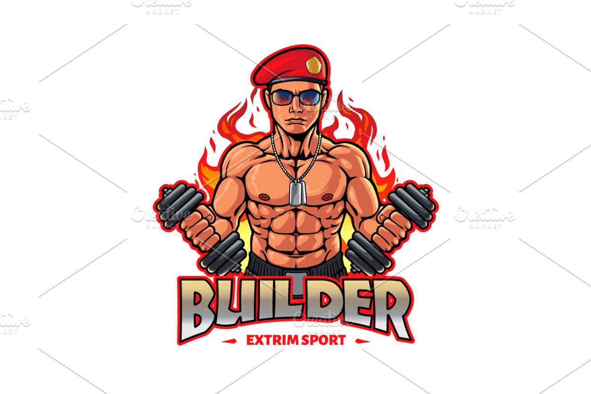 Fitness And Gym Logo, a Branding & Logo Template by Kongstones_std (Photo 4 of 6)