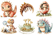 Watercolor Paleontology Dinosaur png, an Illustration by Watercolor design (Thumbnail 5 of 5)