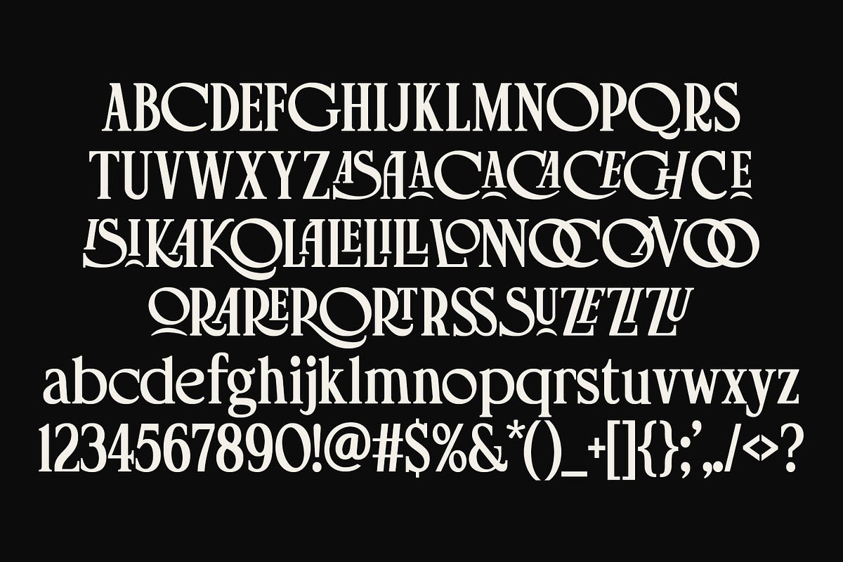 Charles Rosie - Luxury Serif, a Serif Font by Viswell (Photo 8 of 10)