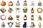 Vintage Autumn & Halloween Clipart, an Illustration by DreamPrint404 (Thumbnail 2 of 4)