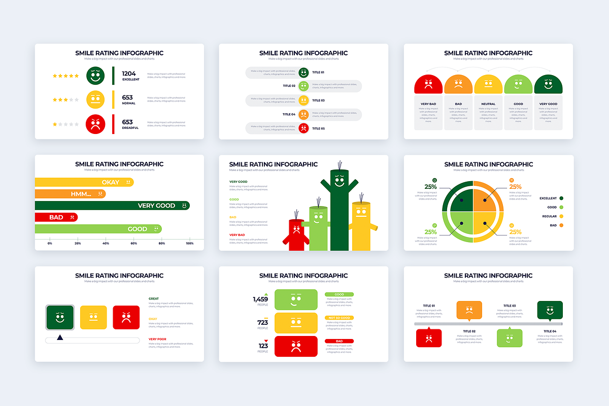 Smile Rating Keynote Templates, a Presentation Template by Slidesmash (Photo 3 of 4)