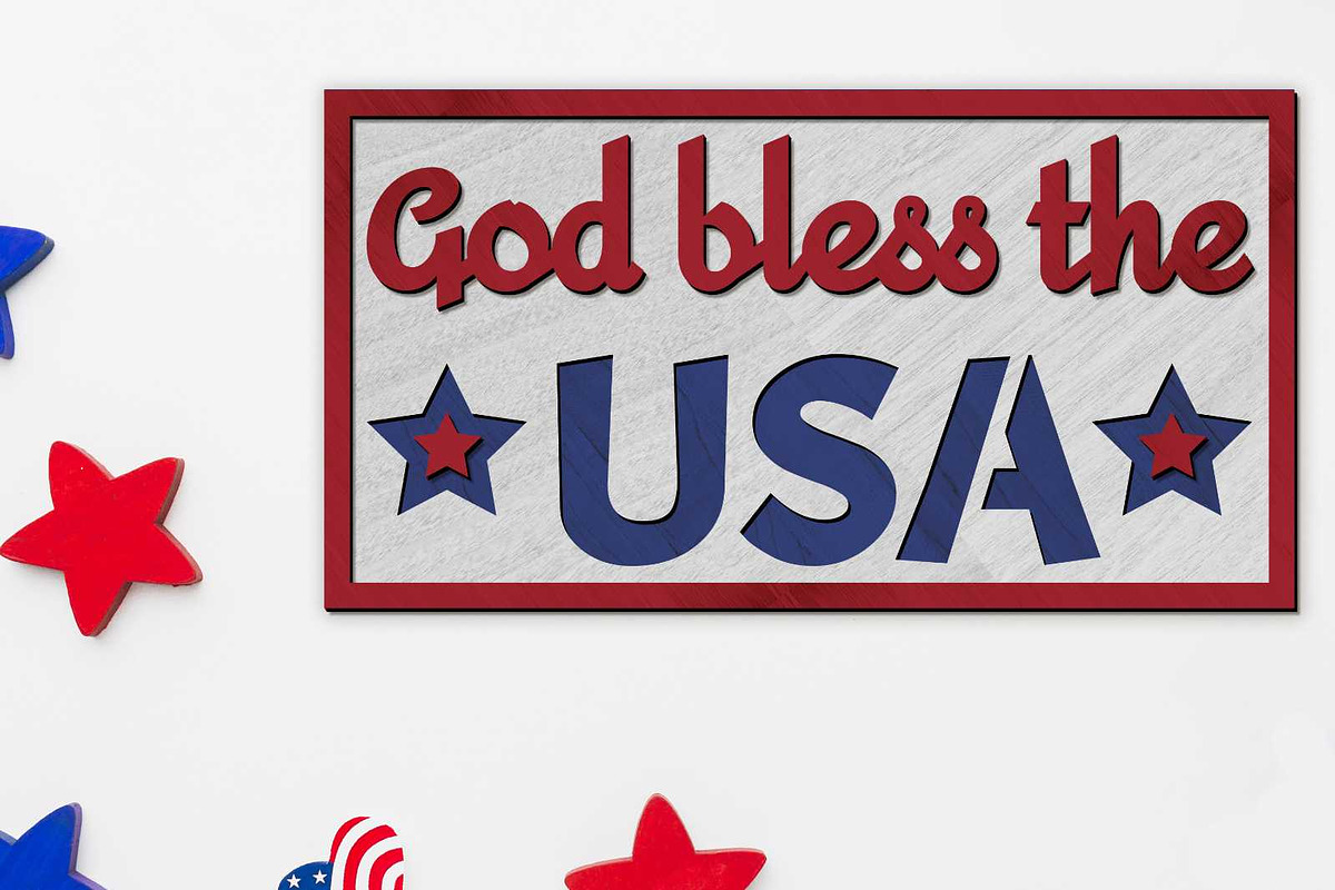 Independence Day SET Multilayer Pane, a Templates & Theme by LaserCutano (Photo 4 of 8)